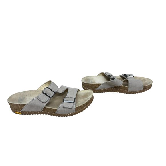 DANSKO Dayna Vibram Gray Suede Slide Sandals shoes Women’s Size 38 US 8 - Picture 2 of 10